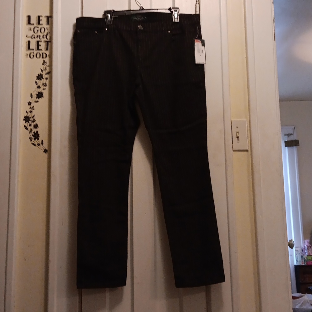 Black Dinem Stripped Jeans